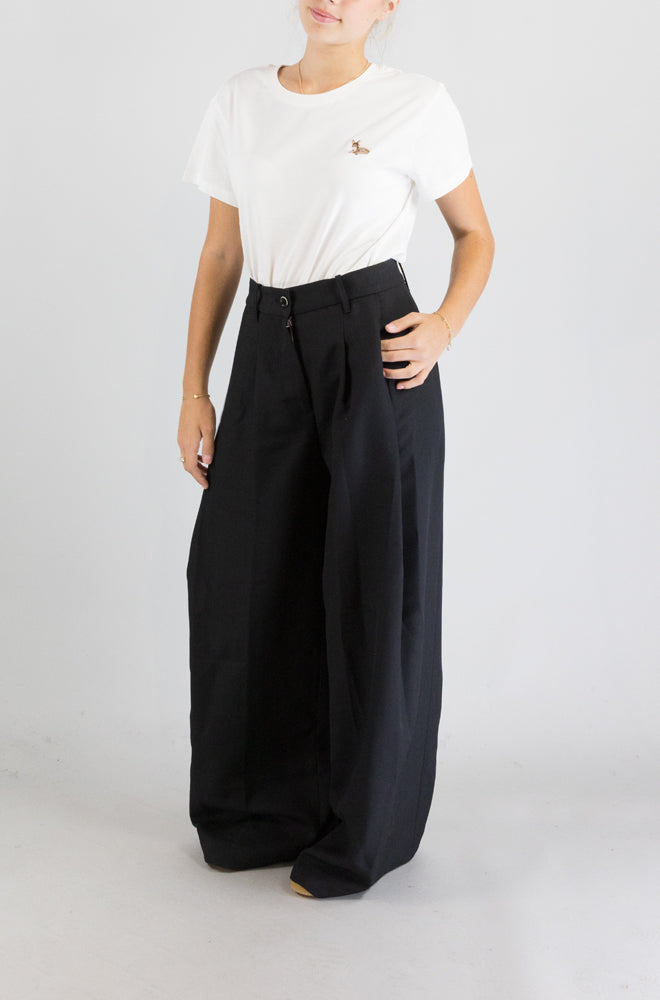 Pantalone Nine In The Morning Nero da Donna petra chino over 2 pinces