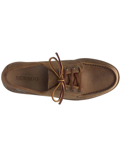 Scarpa Sebago Brown Tan da Uomo 75121cw askookfield crazy horse