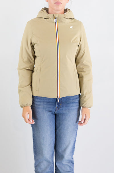 Giubbotto Kway Dbq Beige White da Donna k6128tw lily st warm double