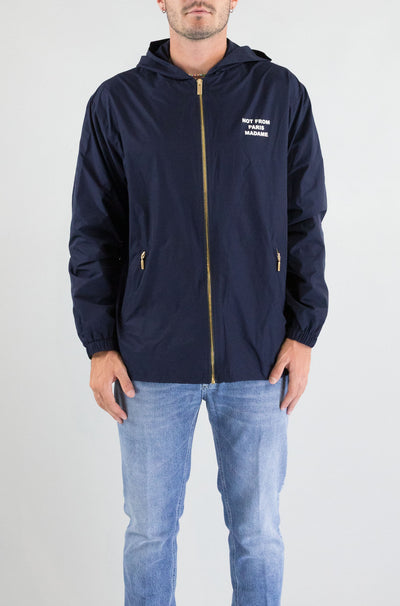 Giubbotto Drole De Monsieur Navy da Uomo veste capuche slogan jt250 pl168