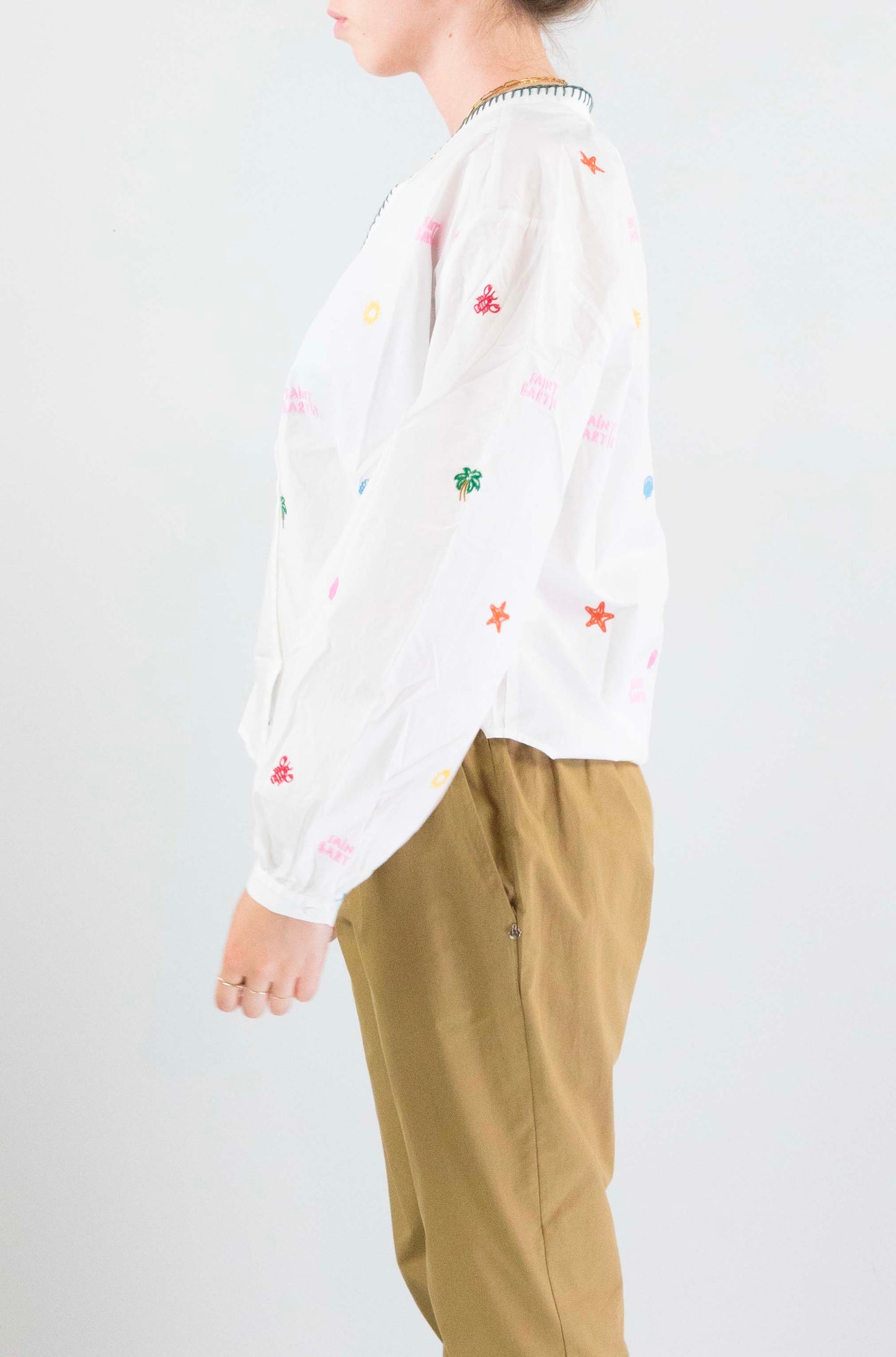 Camicia Mc2 Saint Barth Cotton Allover da Donna liona