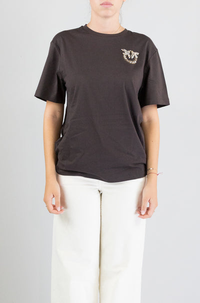 T-Shirt Pinko Marrone da Donna strepitoso