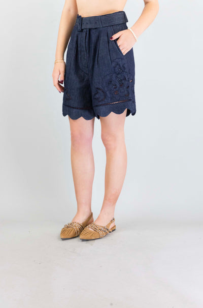 Pantalone Scarlett Poppies Denim Blue da Donna sandsora