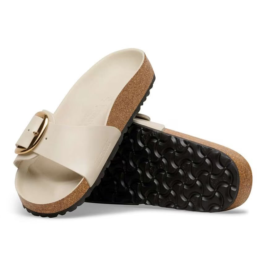 Scarpa Birkenstock Shine Oyster da Donna 1031823 arizona big buckle hex