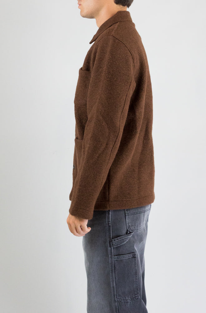 Giubbotto Universal Work Cacao da Uomo 00017 wool fleece field