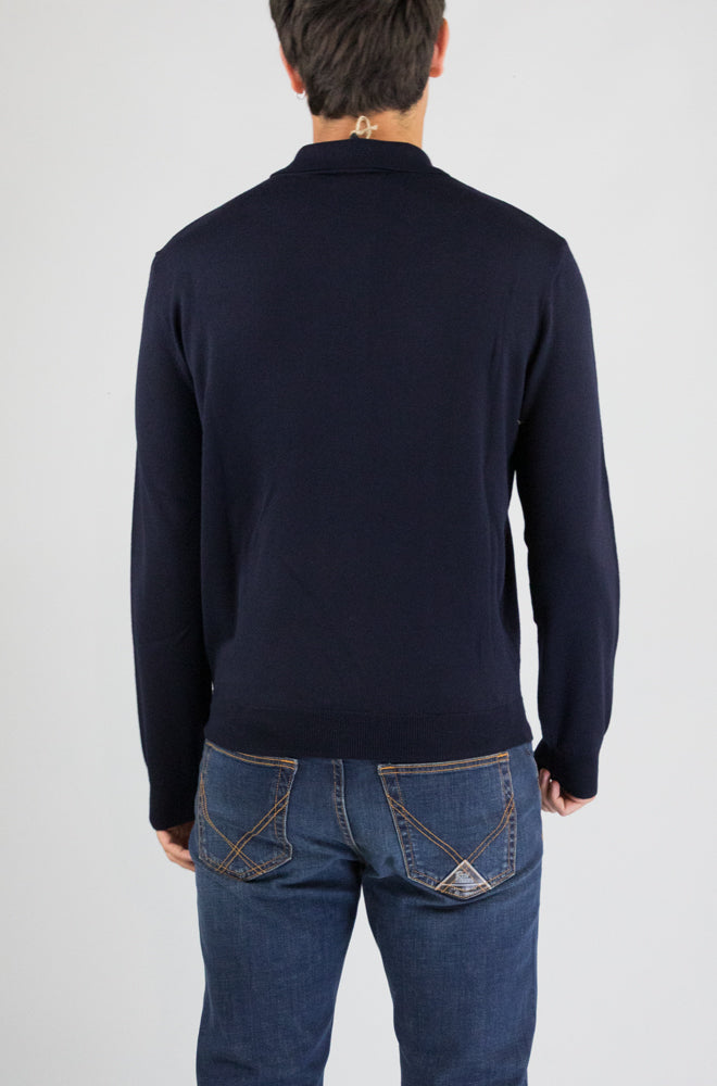Maglia Apc Dark Navy da Uomo wvawm h23482 polo riou