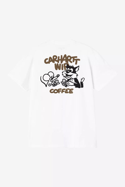 T-Shirt Carhartt Wip White da Uomo i037446 cpffee break