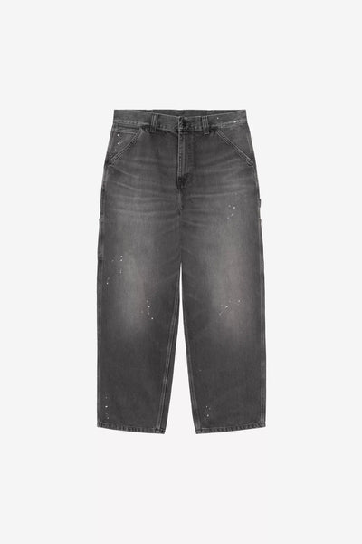 Pantalone Carhartt Wip blue Destroy Wash Splatter da Uomo i037031 single knee