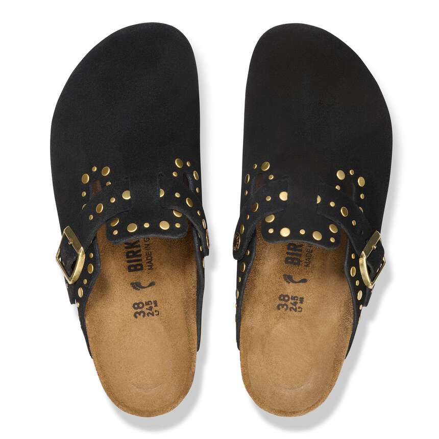 Scarpa Birkenstock Nero da Uomo 1030491 boston rivet