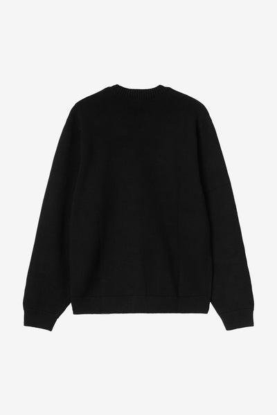 Felpa Carhartt Wip Balck Wax da Uomo i036847 deck