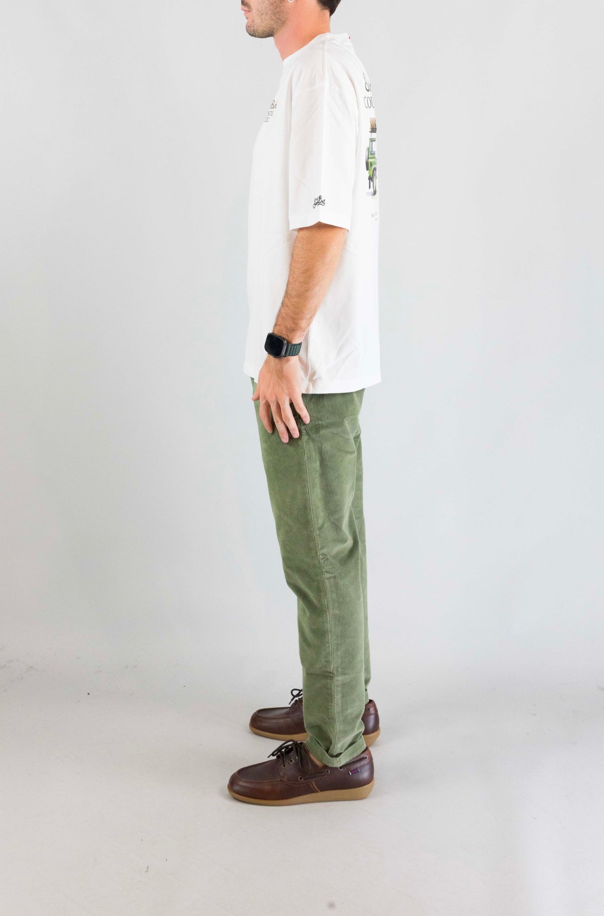 T-Shirt Mc2 Saint Barth 01036m Country Roads da Uomo delmar oversized
