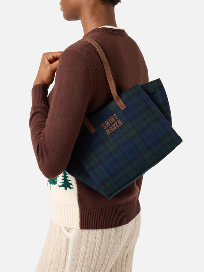 Borsa Mc2 Saint Barth media 659 Tartan da Donna jour midi