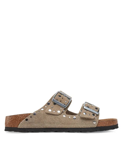 Scarpa Birkenstock Calz M Taupe da Donna 1029390 arizona rivet suede