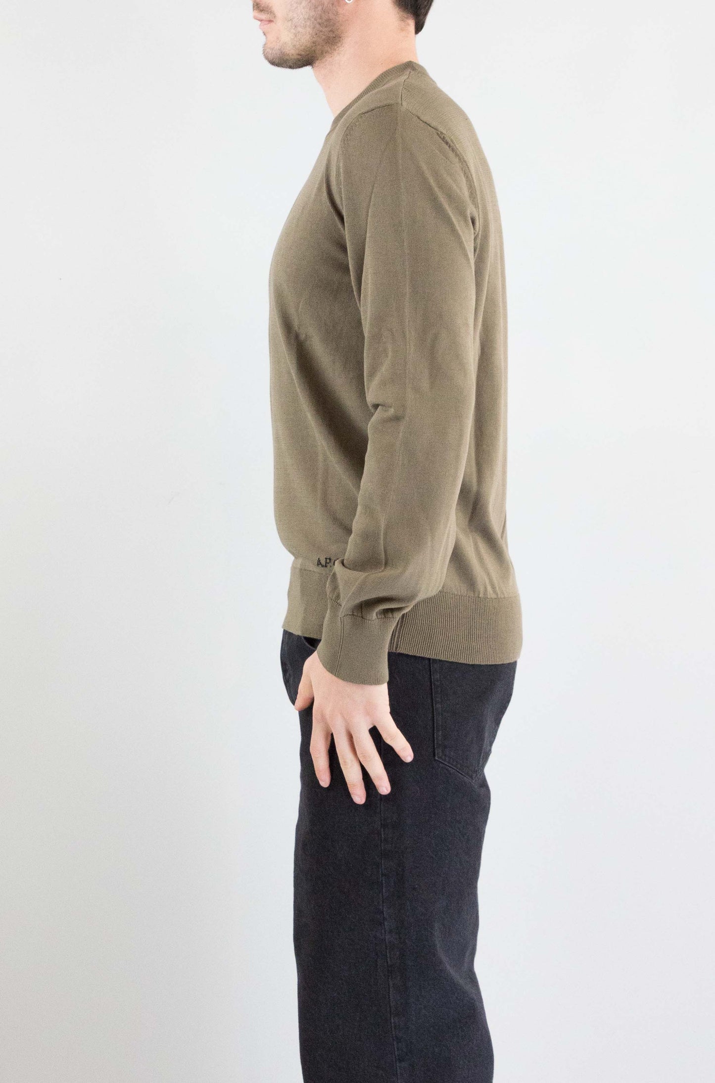 Maglia Apc Kaki Chine da Uomo coezj h23455