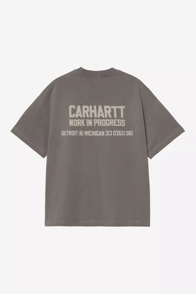 T-Shirt Carhartt Wip Graphite Stone da Uomo i035449 distance