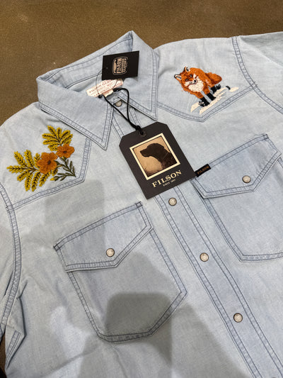 Camicia Filson 3119 light denim da Donna fwcam0010 ut2818
