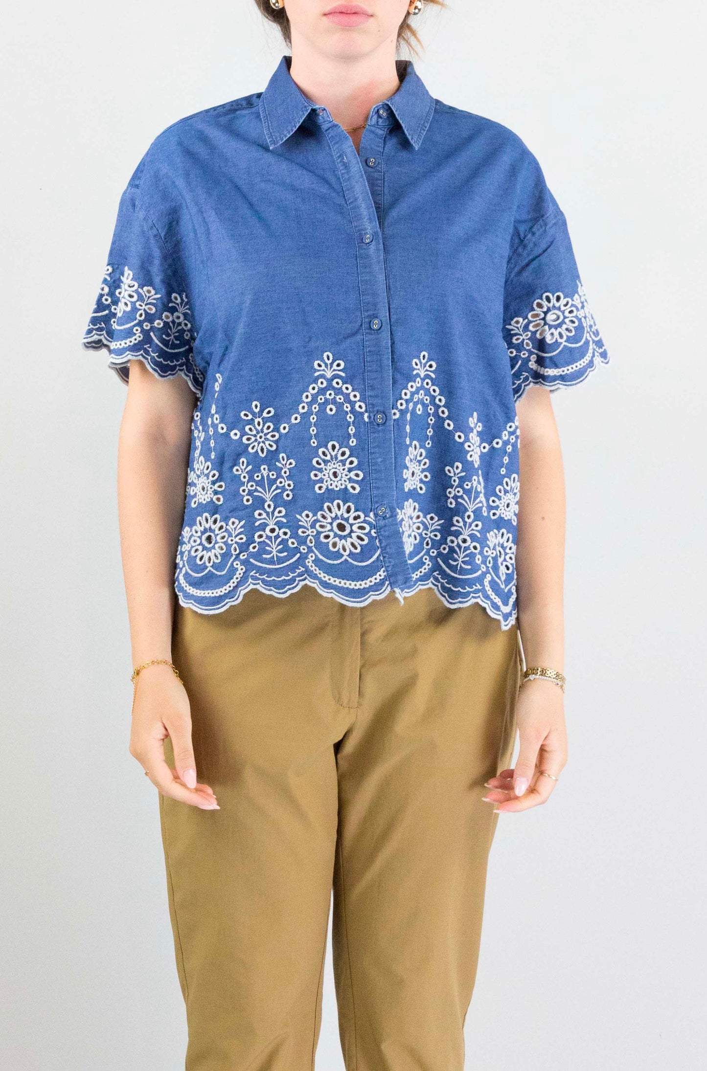 Camicia Mc2 Saint Barth Chambry Morris Flower da Donna clementine