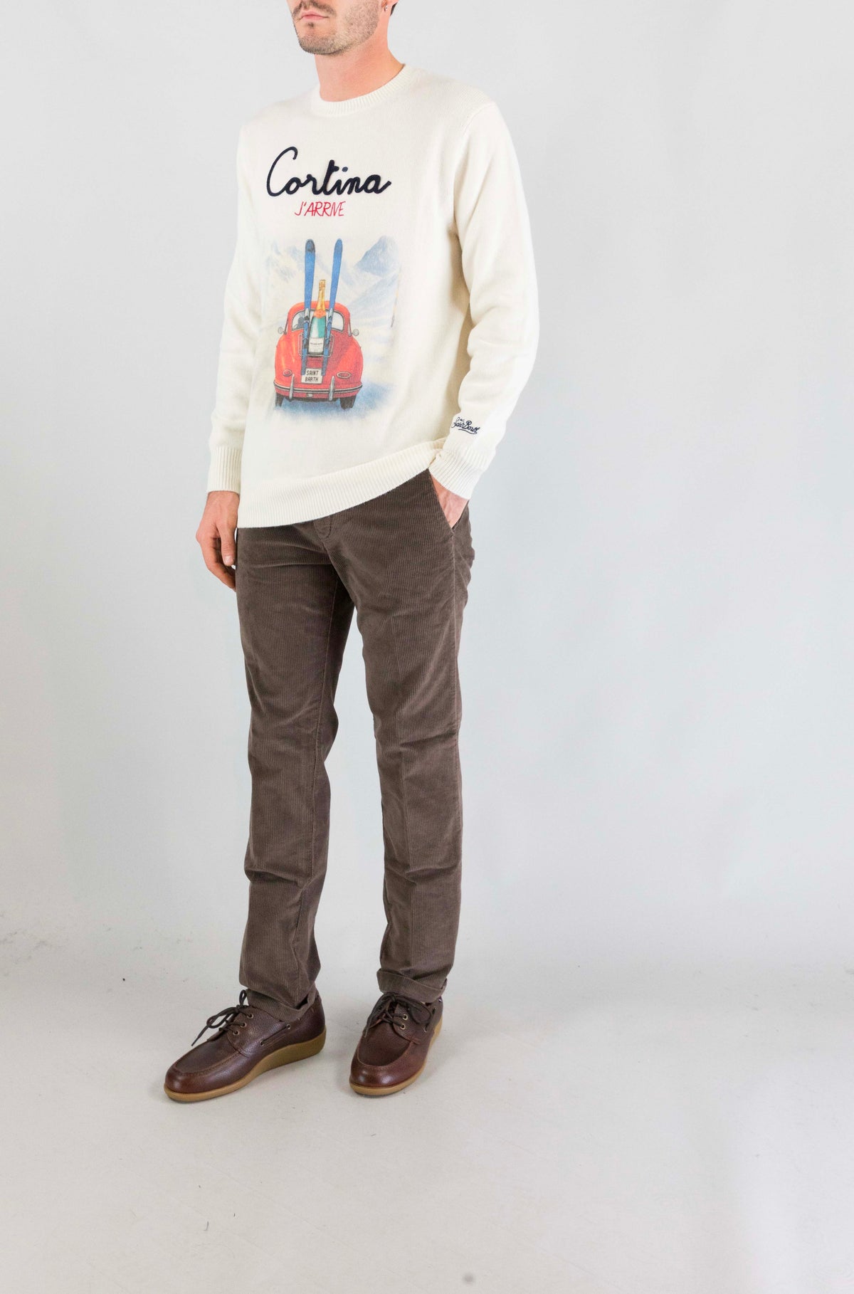 Maglia Mc2 Saint Barth Cortina J Arrive da Uomo heron print