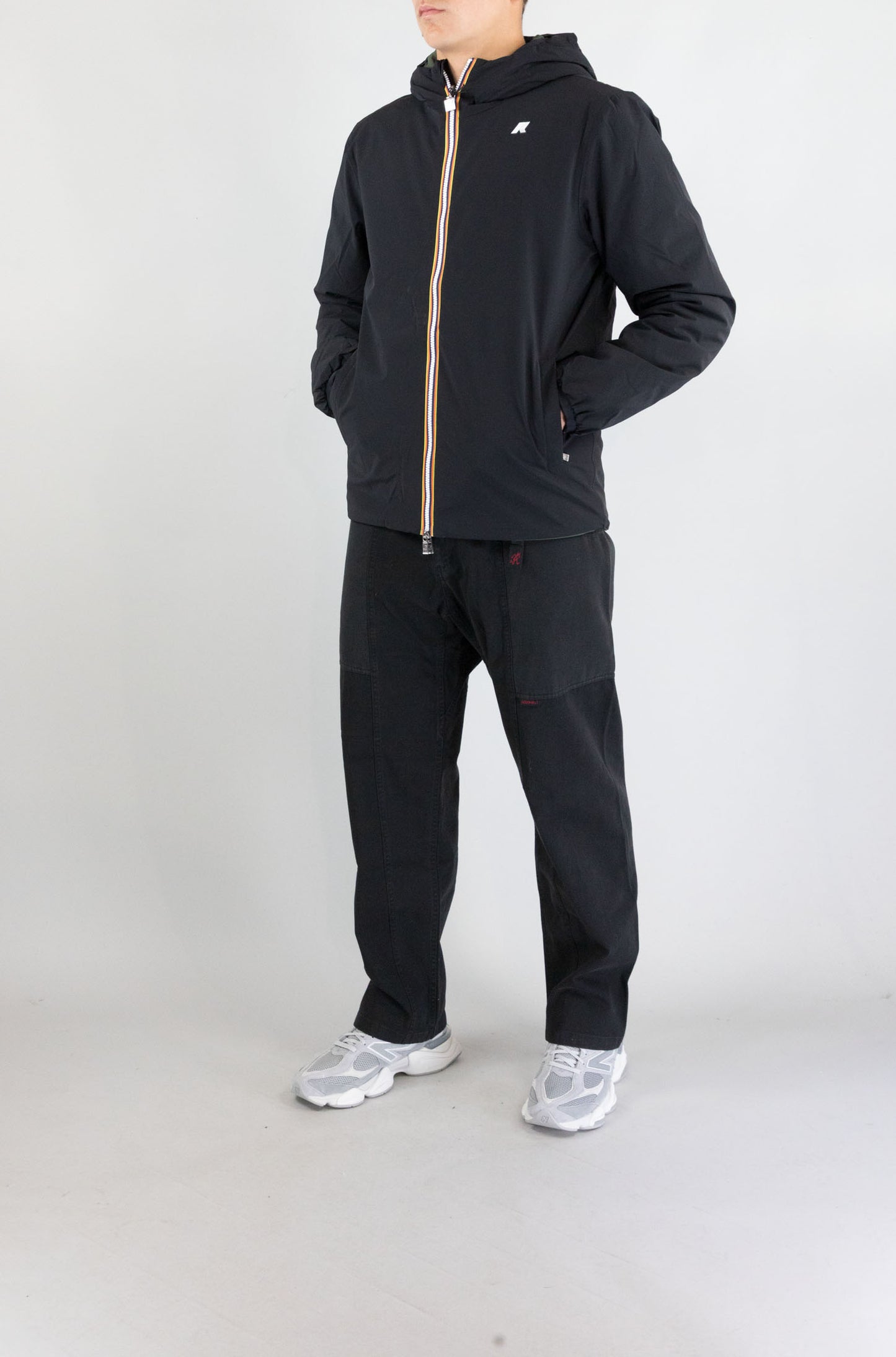 Giubbotto Kway Ah3 Black Pure Green da Uomo k6128vw jack st warm