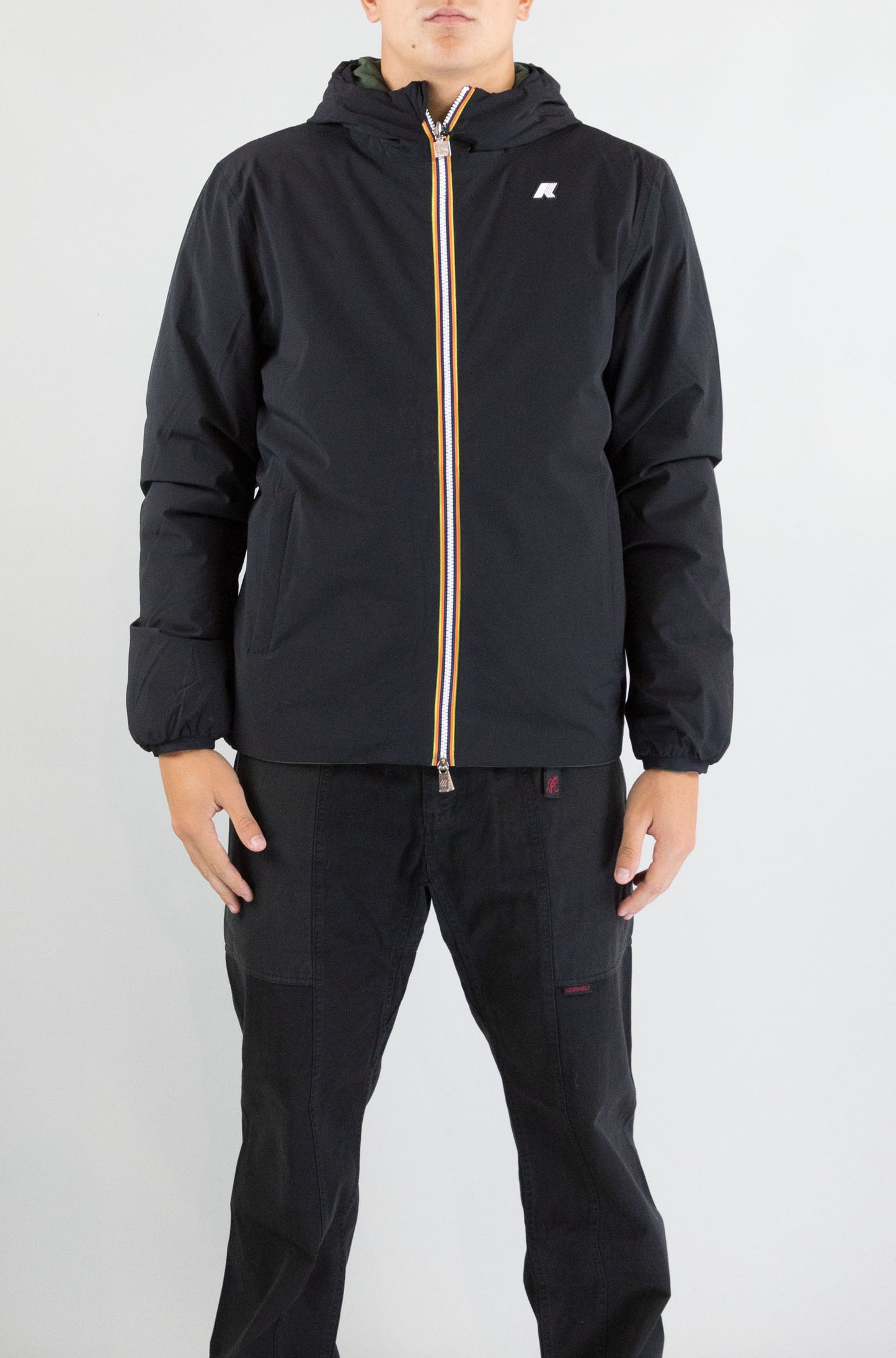 Giubbotto Kway Ah3 Black Pure Green da Uomo k6128vw jack st warm