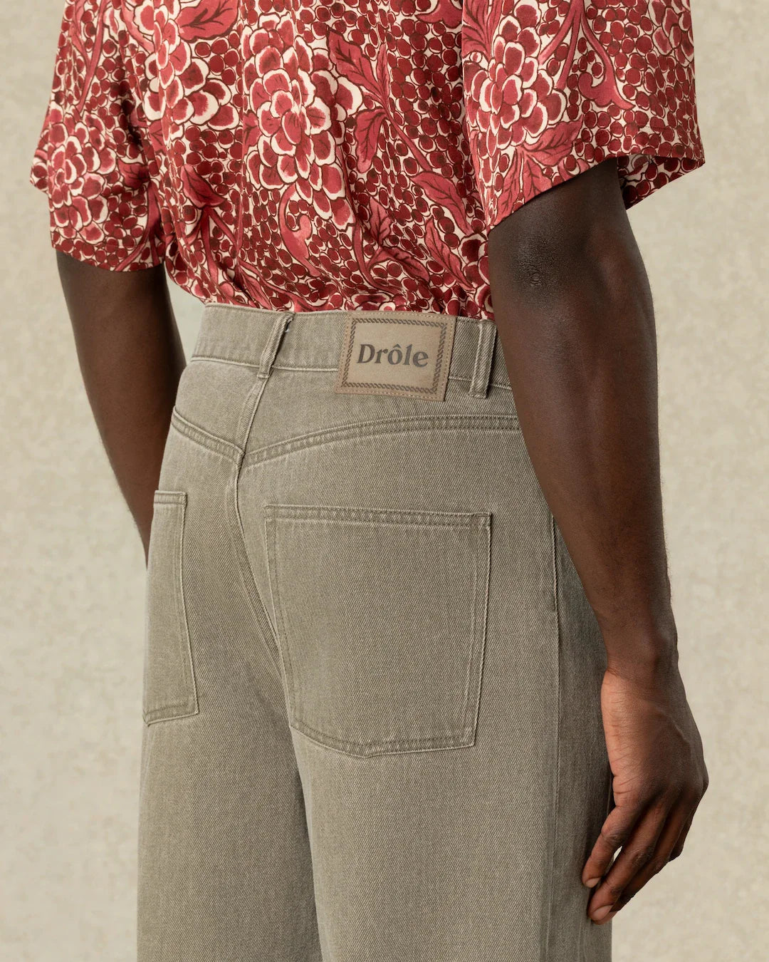 Jeans Drole De Monsieur khaki da Uomo lbp199co307 washed kaki