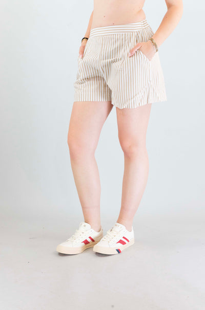 Pantalone Mc2 Saint Barth Cotton Beach Stripes V11 da Donna amani