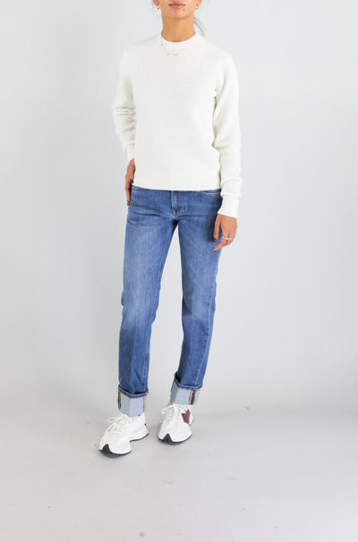 Maglia Mc2 Saint Barth Off White da Donna sorbonne alpaca