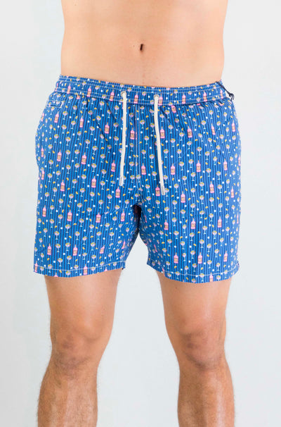 Costume Mc2 Saint Barth Gin Lover Stripes da Uomo lighting micro stretch
