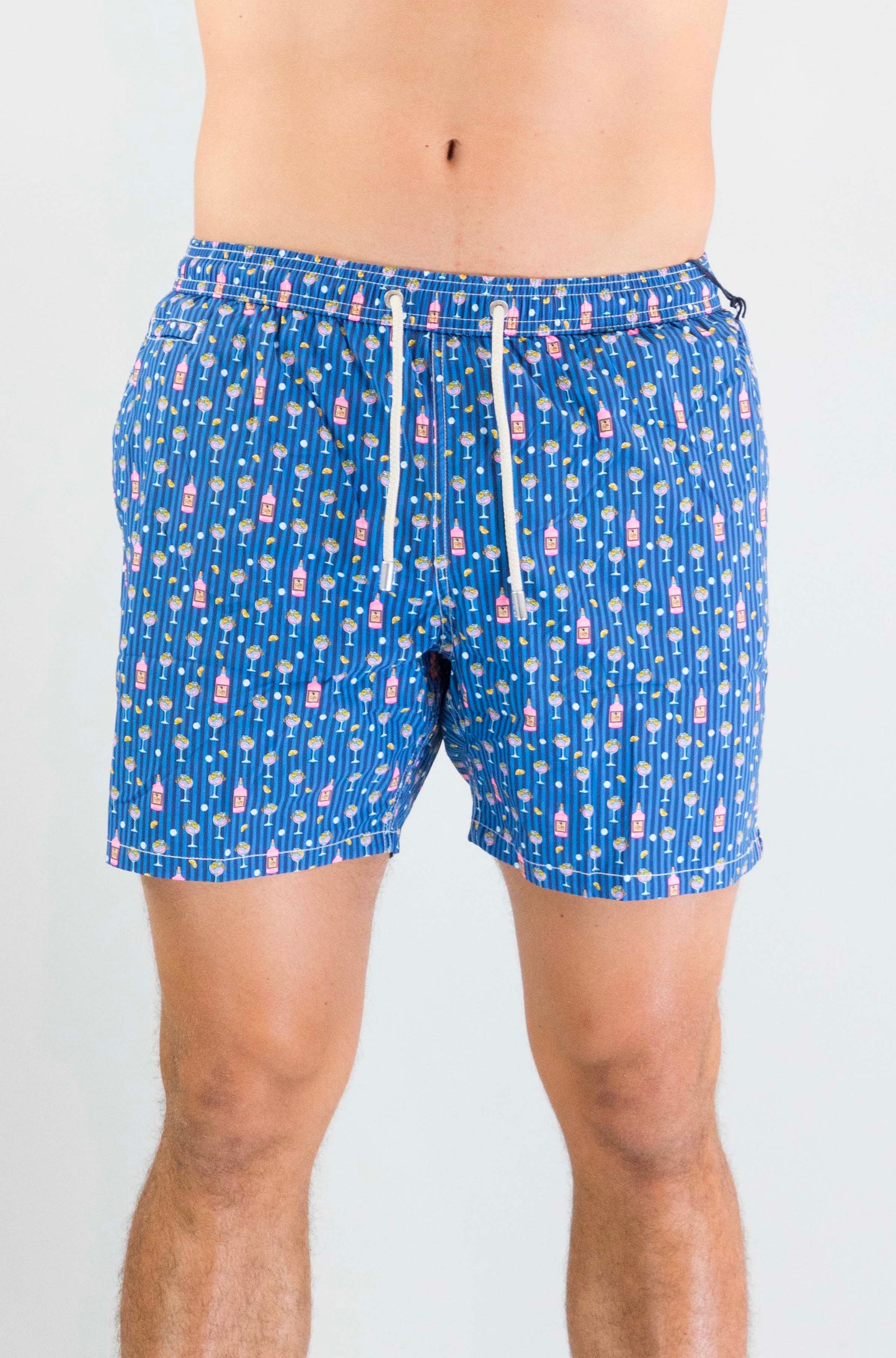 Costume Mc2 Saint Barth Gin Lover Stripes da Uomo lighting micro stretch