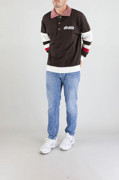 Polo Drole De Monsieur Dark Brown da Uomo polo sport pl157 co127