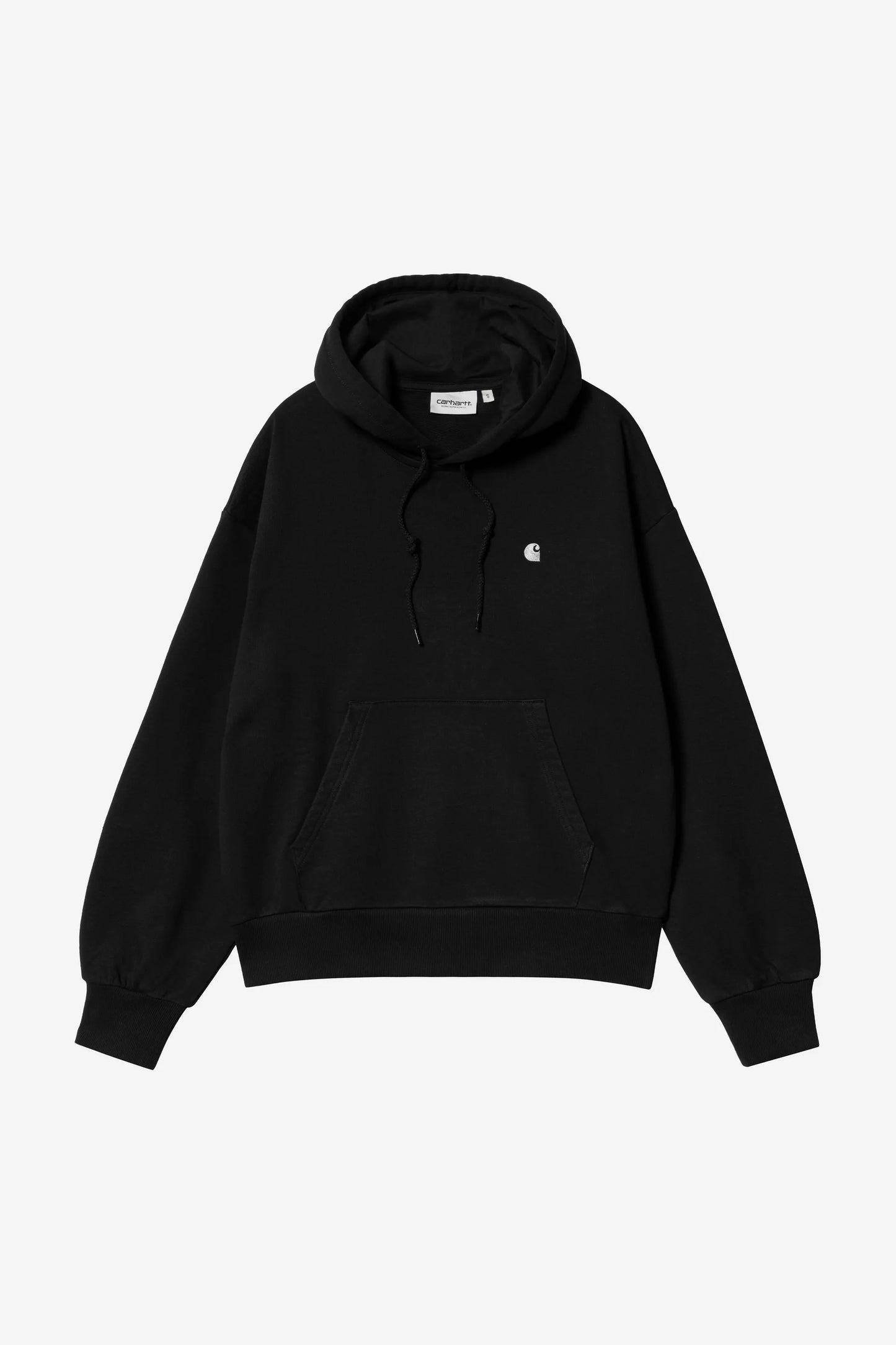 Felpa Carhartt Wip Black Silver da Donna i032644 hooded casey
