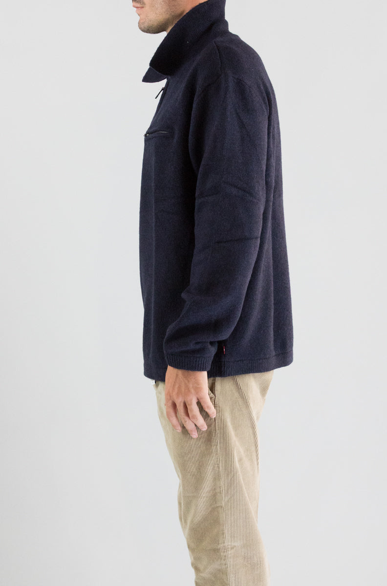Giacca Levis  Navy da Uomo 007w2 boulder quarter zip
