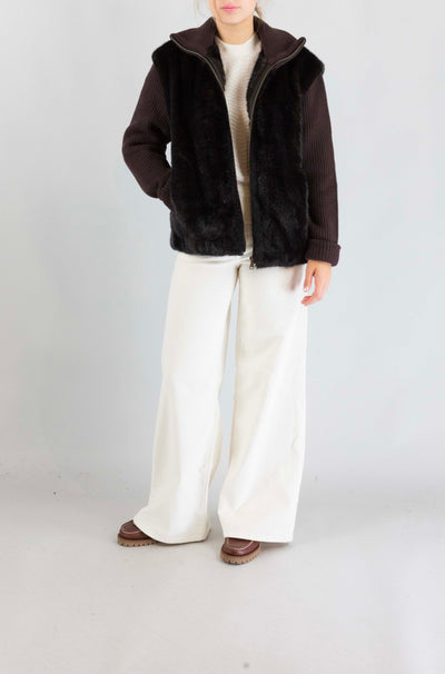 Giubbotto Mc2 Saint Barth Mink da Donna gray fur