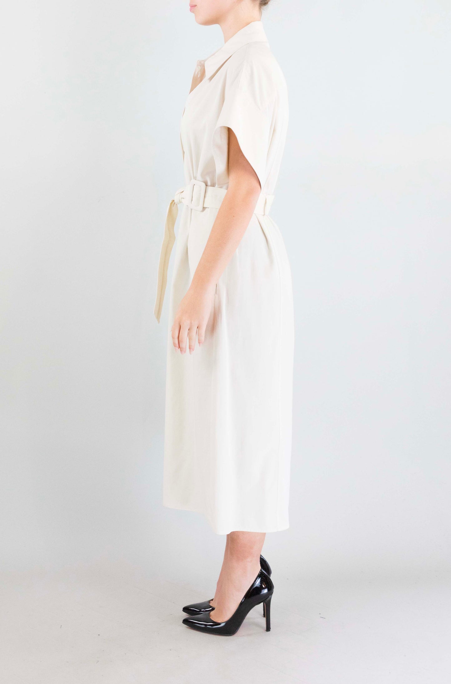 Abito Pinko Beige da Donna alesha cotone fluido