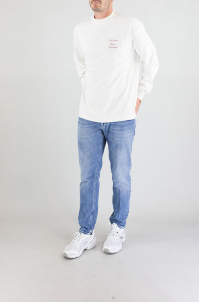 T-Shirt Drole De Monsieur Off White da Uomo ts220 co002 slogan calligraphy