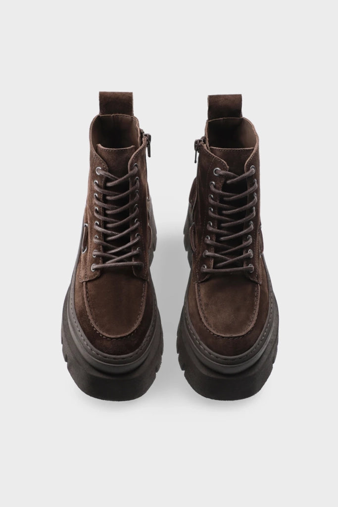 Scarpa Copenhagen Studios Chocolate da Donna lace up boot cph697 suede