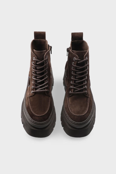 Scarpa Copenhagen Studios Chocolate da Donna lace up boot cph697 suede