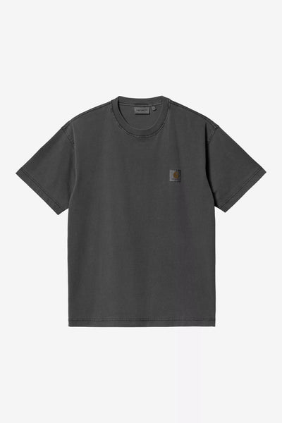 T-Shirt Carhartt Wip Black Garment Dyed da Uomo i029949 nelson