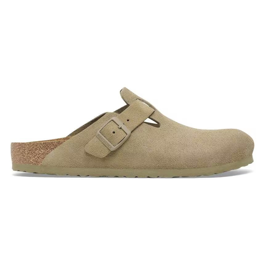 Scarpa Birkenstock Faded Khaki 1025844 boston suede calz s