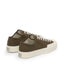 Scarpa Superga Green Dk Olive da Uomo 2432 works low cut cotton canvas