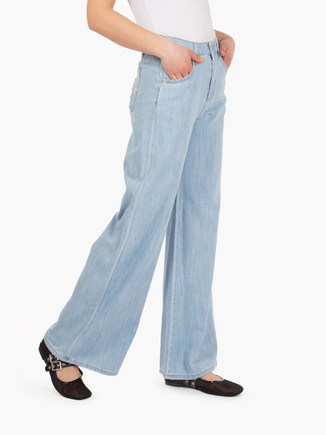 Jeans Shaft  Stone Bleached da Donna ep1d8jd51m7 five ob