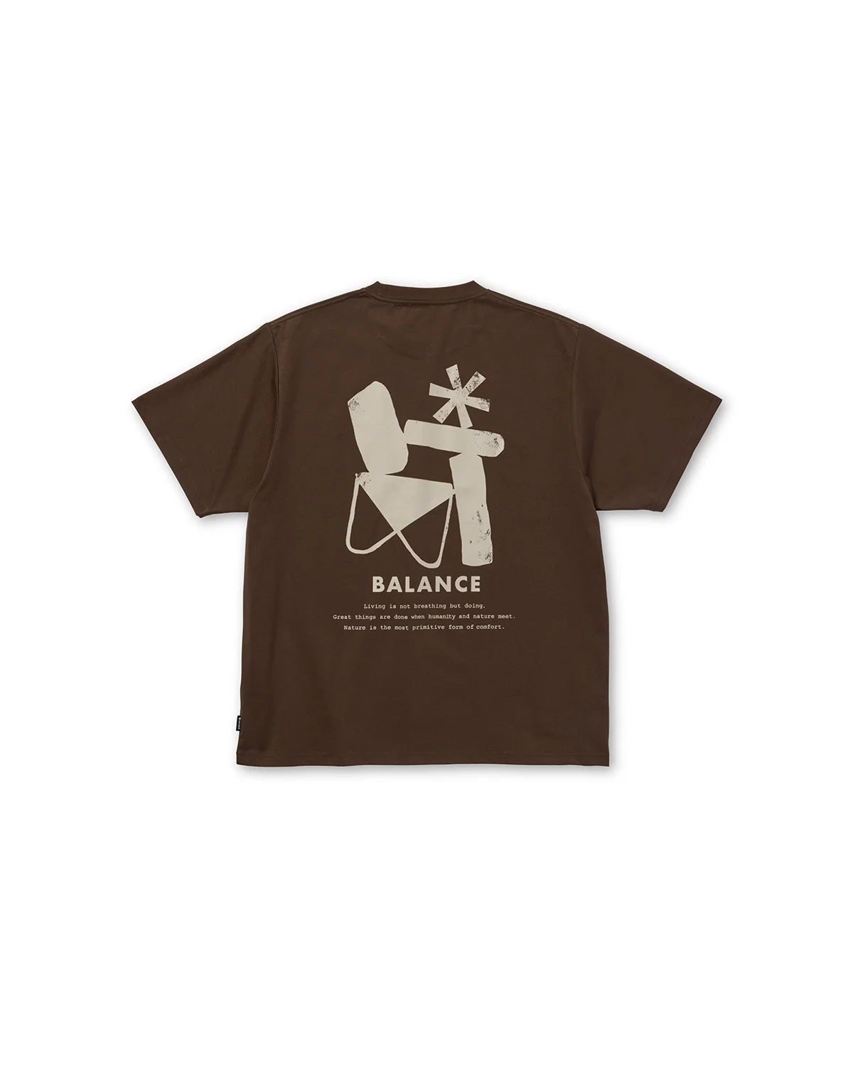 T-Shirt Snow Peak Brown da Uomo elemental balance