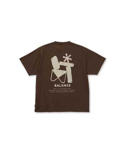 T-Shirt Snow Peak Brown da Uomo elemental balance