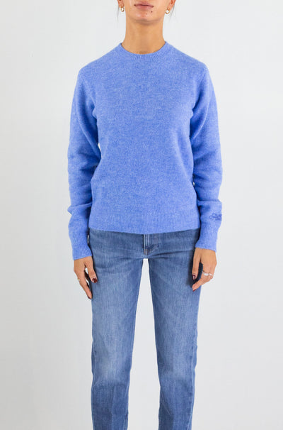 Maglia Mc2 Saint Barth Dusty Blue da Donna sorbonne alpaca