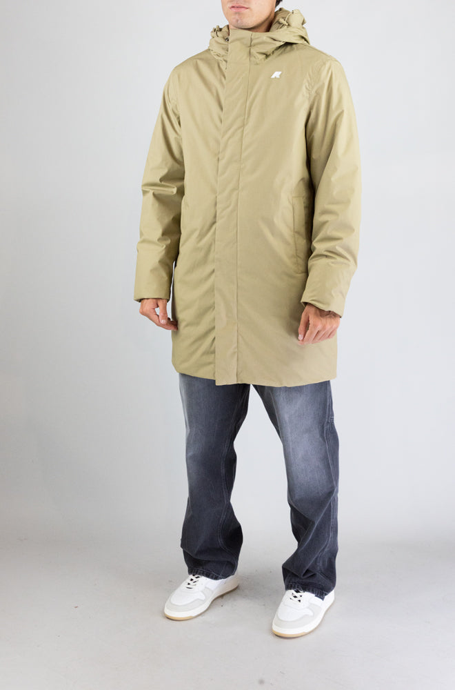 Giubbotto Kway 677 Beige da Uomo k4157fw thomas warm