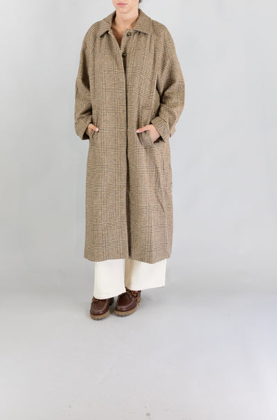 Cappotto Jc Sophie Brown Check da Donna p5135 panna