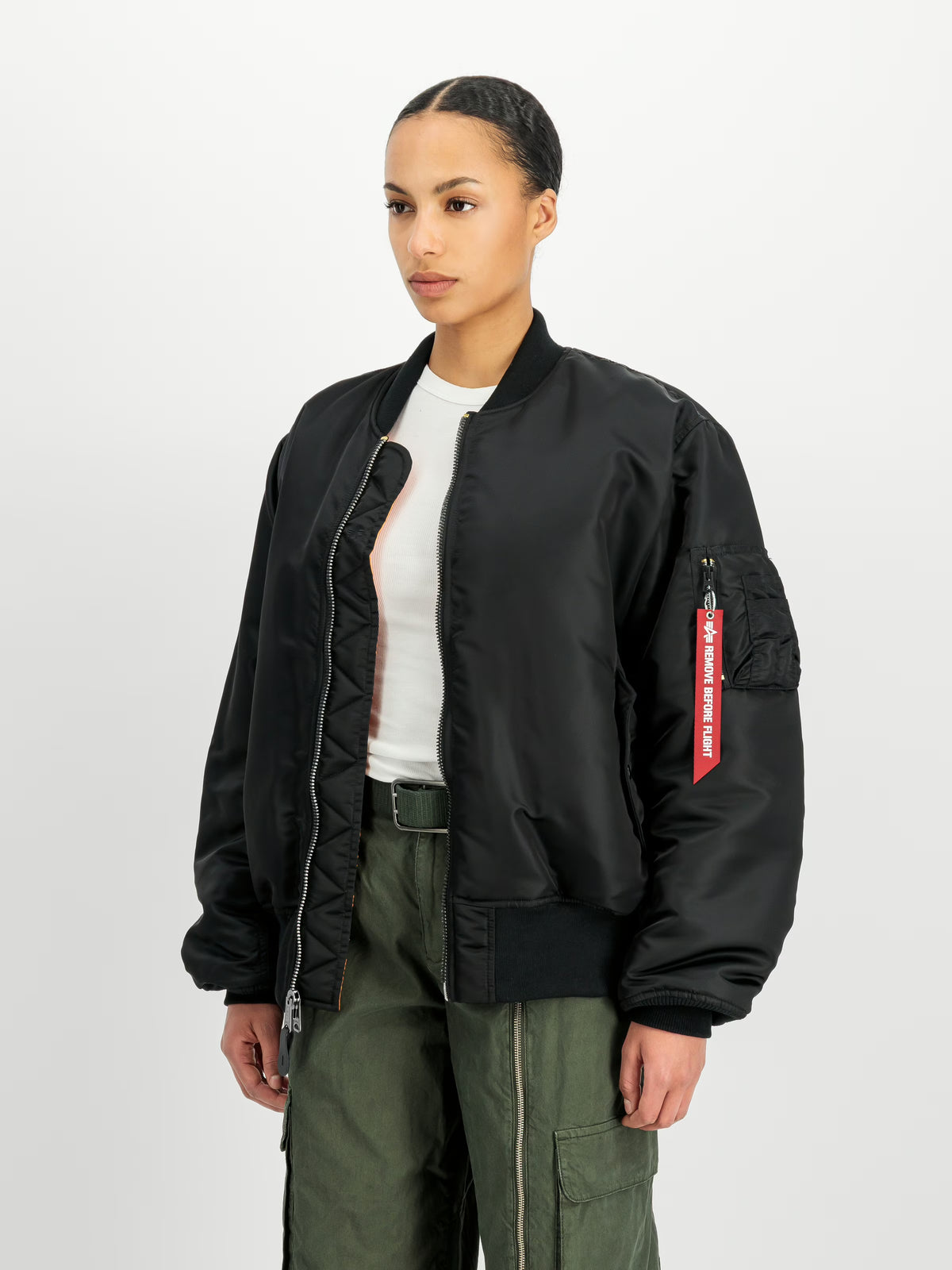 Giubbotto Alpha Industries Black da Uomo 100101 ma 1 heritage