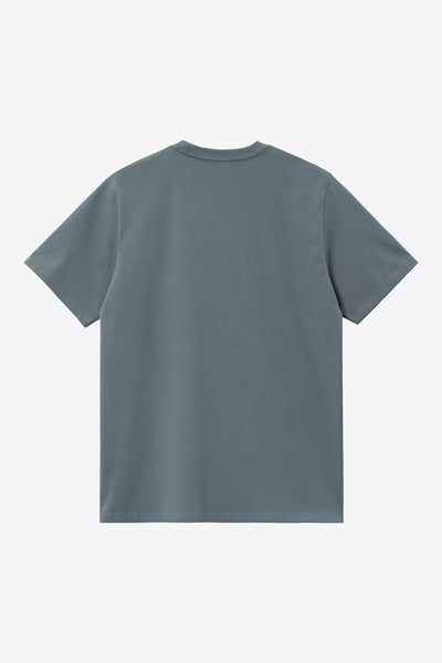 T-Shirt Carhartt Wip Cozy Blue Gold da Uomo i026391 chase