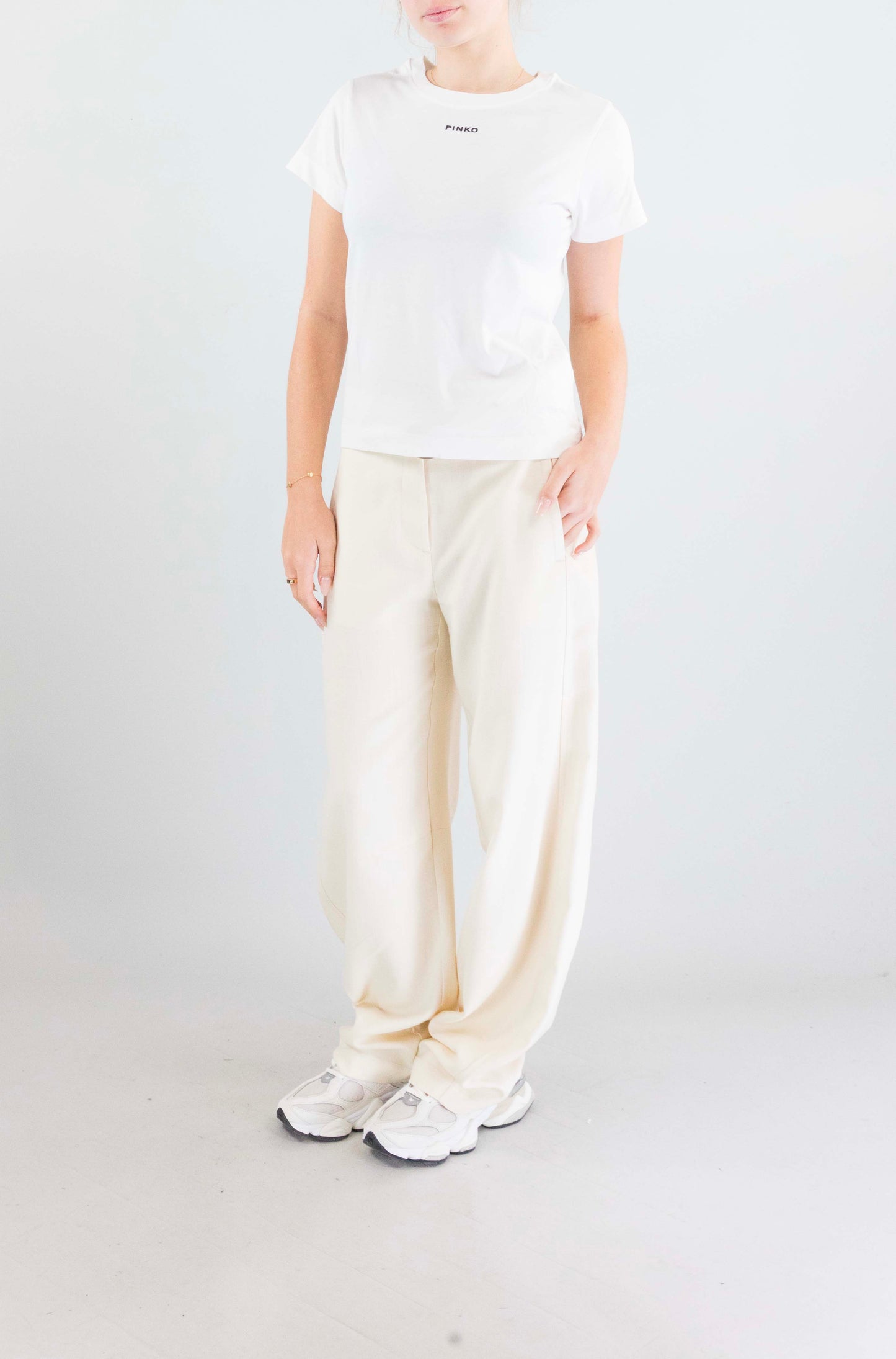 T-Shirt Pinko White da Donna basico