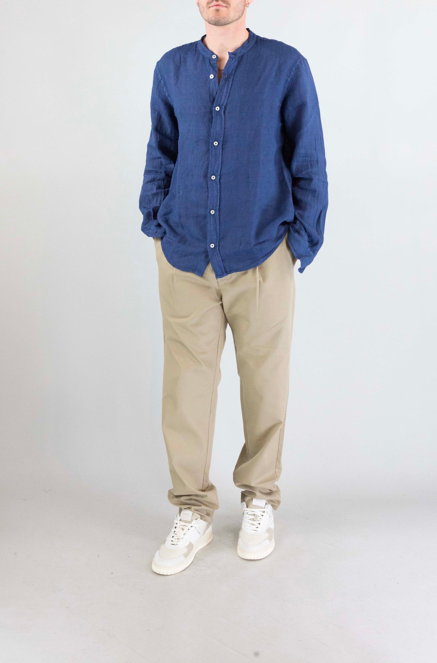 Camicia Roy Roger’S Blue Navy da Uomo rru404p4220569 c0048